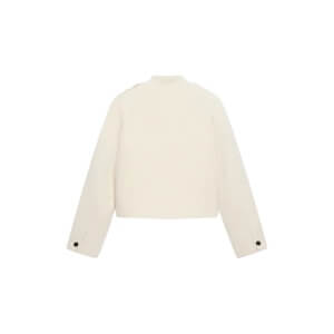 Mint Velvet Cream Wool Blend Military Jacket